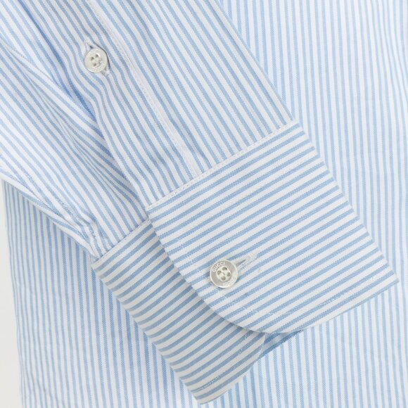 Gucci Blue & White Striped Cotton-Poplin Buttoned Shirt - Picture 6 of 12